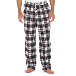Ashford & Brooks Mens Super Soft Flannel Plaid Pajama Sleep Pants - 1 of 4