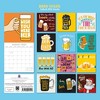 2026 Square Wall Calendar, Beer Signs, 16-Month Funny Corner Theme with 180 Reminder Stickers (12x12 In) - 4 of 4