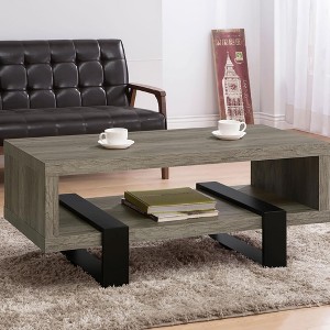 Grey Driftwood 1-shelf Coffee Table - 1 of 1