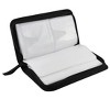 Unique Bargains Zipper Closure Portable Disc CD DVD Storage Organizer Nylon Media Storage Racks 11.2"x6"x2" Black Green 1 Pc - 2 of 3