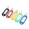 Unique Bargains 50 Pcs Assorted Color Plastic Staff Key ID Tag Label Window - 2 of 3