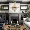 ALOADECOR Vintage Basket Chandelier French Country Decor With Crystal Accents - 2 of 4