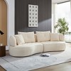 Dolonm Modern 4-Seat Modular Sofa - Cloud Design, Durable Fabric, Solid Wood Frame & High-Density Sponge Cushion - 3 of 4