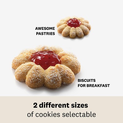 Marcato Silver Anodized Aluminum Biscuit Maker Press with 20 Cookie Disc Shapes