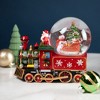 Northlight Santa Driving the Train Musical Christmas Snow Globe - 8.25" - 2 of 4