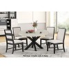 Roundhill Furniture Gates Contemporary Upholstered Dining Chairs, Gray, Set of 2 - 2 of 4