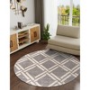 Unique Loom    Trellis Area Rug - 3 of 4