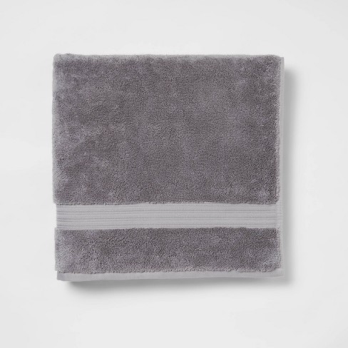 Total Fresh Antimicrobial Oversized Bath Towel Dark Gray - Threshold ...