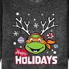Men's - Teenage Mutant Ninja Turtles - Happy Holidays Graphic Fleece Sweatshirt - 2 of 4