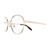 Alexander McQueen AM 0369O 003 Unisex Round Eyeglasses Gold 53mm - 3 of 3