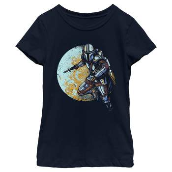 Girl's Star Wars The Mandalorian Mandalore's Moon T-Shirt