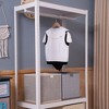 Heavy Duty Clothing Garment Rack, Freestanding Clothing Rack, Portable Closet Wardrobe with 1 Adjustable Shelves 1 Clothe Rod for Hanging Clothes - 2 of 4