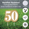 Big Dot of Happiness We Still Do - 50th Wedding Anniversary - Yard Sign & Outdoor Lawn Decorations - Anniversary Party Yard Signs - Set of 8 - 3 of 4