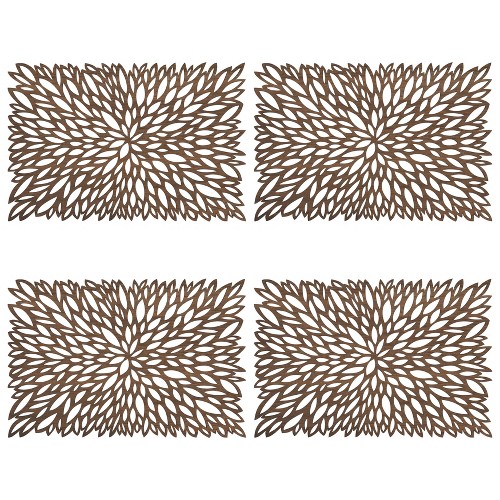 4pk Wood Laser Cut Placemats - Saro Lifestyle