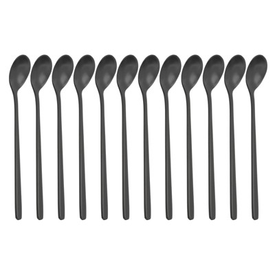 Unique BargainsStainless Steel Long Handle Iced Tea Coffee Spoons 12 Pcs