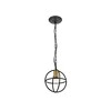 Elegant Lighting Octavia 1 light Brass and Dark Brown Pendant - 3 of 4