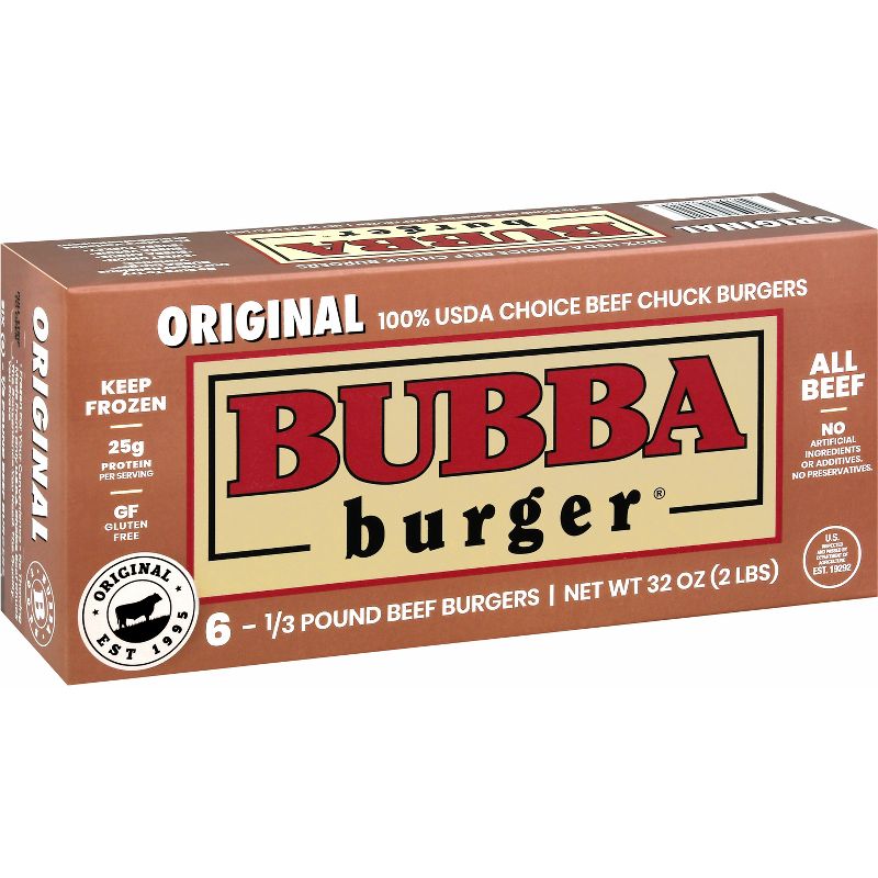 Bubba Burger Beef Patties - Frozen - 32oz, 1 of 5