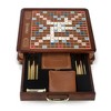 WS Game Company Scrabble Luxury Edition Board Game with Rotating Wooden Game Board - 3 of 4