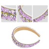 Unique Bargains Women's Bling Crushed Turquoise Rhinestone Wide Edge Hairband 4.72"x1.65" 1Pc - 3 of 4