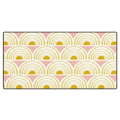 Heather Dutton Aurora Blush Desk Mat - Deny Designs