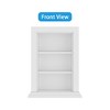 FUFU&GAGA White European Style Alcove Recessed Wall Bookshelf - 4 of 4