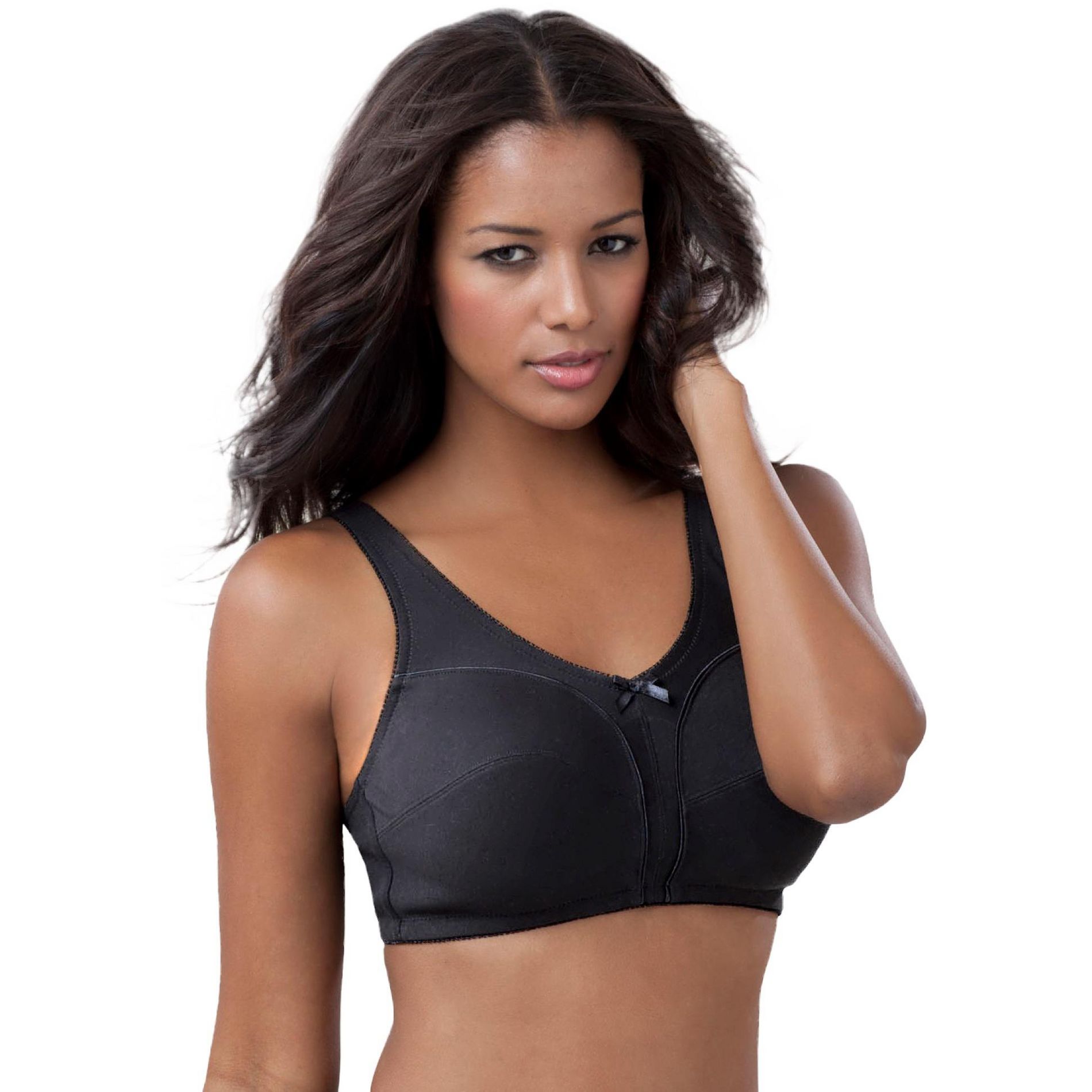 Comfort Choice Wireless Back-Close Cotton Bra
