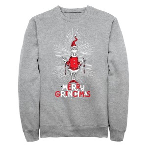 Men's Dr. Seuss Merry Chrinchmas Sweatshirt - 1 of 4