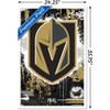 Trends International NHL Vegas Golden Knights - Maximalist Logo 23 Framed Wall Poster Prints - 3 of 4