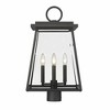 Z-Lite Broughton 4 - Light Post Light in  Black - 4 of 4