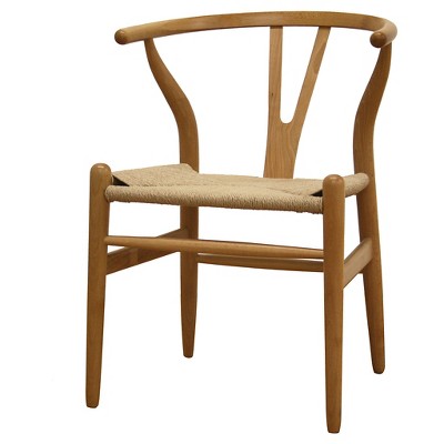 Shop Wishbone Wood Y Chair Natural - Baxton Studio from Target on Openhaus