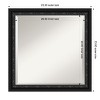 Amanti Art Downton Black Beveled Wood Framed Bathroom Vanity Wall Mirror - 3 of 4