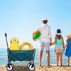 BEAFUP Foldable Wagon Cart with Waterproof Liner & All-Terrain Wheels, Lightweight - for Beach, Camping, Gardening by Families & Outdoors - 2 of 4