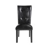 Asian Hardwood Solids and Engineered Wood Parsons Chair (Set of 2) with Tufted and Pleated Back, Corner-Blocked Construction - 3 of 4