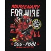 Deadpool Men's Mercenary For Hire Advertisement Adult Short Sleeve T-Shirt - 2 of 3