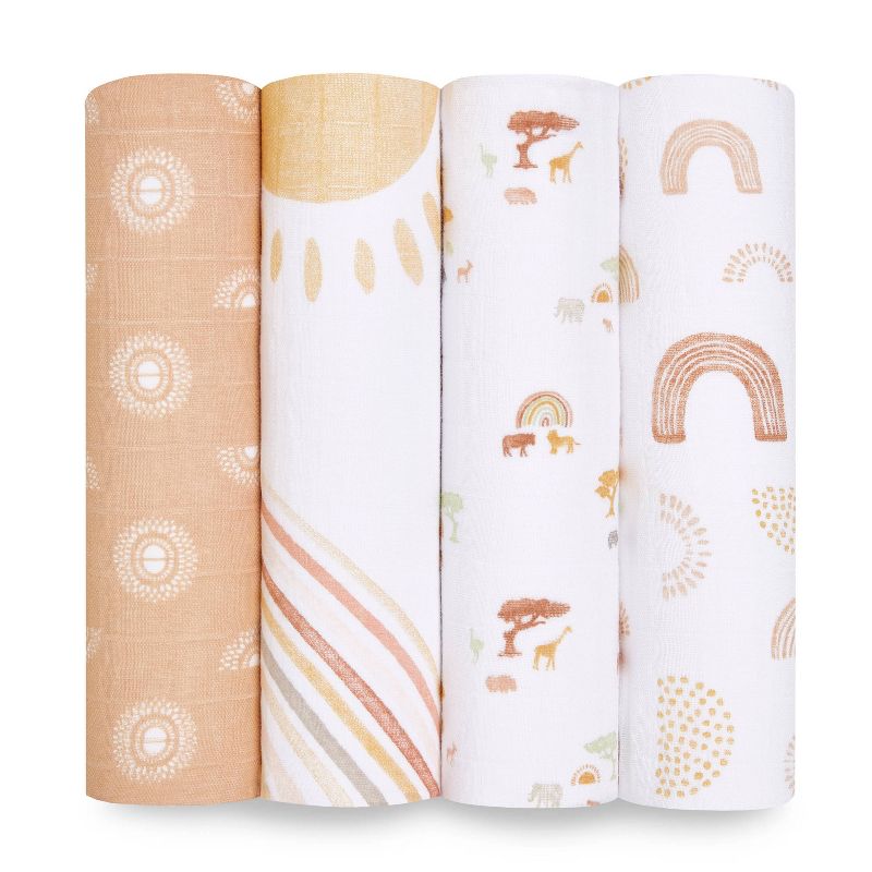 aden + anais muslin swaddle blankets - 4pk, 1 of 8