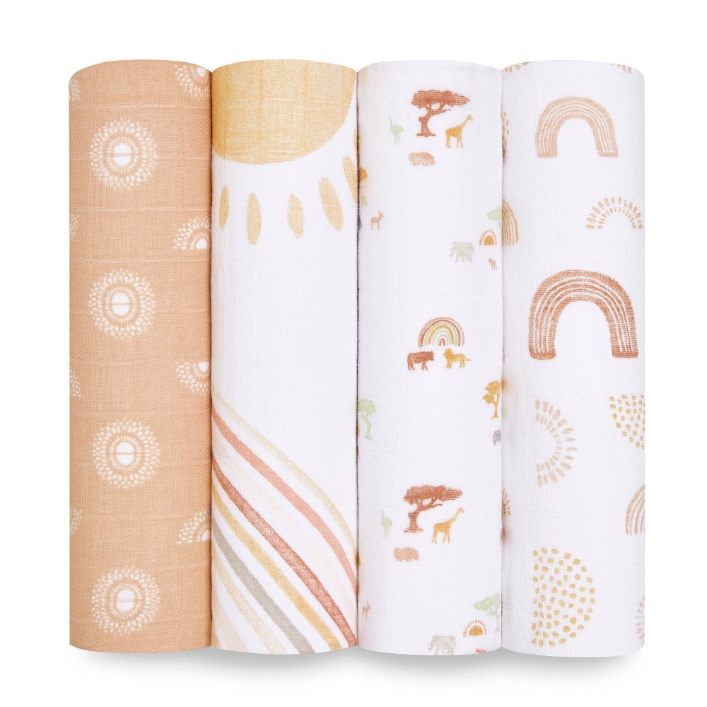 aden + anais Muslin Swaddle Boutique Keep Rising - 4pk