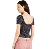 Aeropostale Womens Floral Bodycon Graphic T-Shirt - 2 of 2