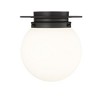 Calhoun 1-Light Flush Mount - Mid-Century Modern & Schoolhouse Design, Dimmable, Damp Rated - 4 of 4
