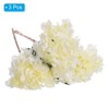 Unique Bargains Home Wedding Decor Hydrangea Silk Faux Artificial Flowers 17.7'' Long - 3 of 4