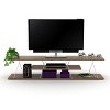 Sapphtopaz TV Stand for TVs Up to 60" with Open Storage Shelves TV Entertainment Center with Metal Cords, TV Console for Living Room - 2 of 4