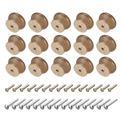 Unique Bargains Wood Corrosion-Resistant Dressing Table Cabinet Knob 15 Pcs