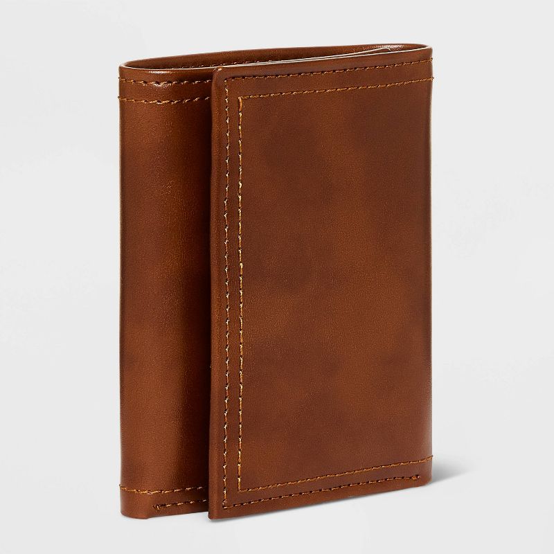 Men&#39;s RFID Trifold Wallet - Goodfellow &#38; Co&#8482; Brown, 4 of 7