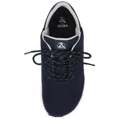 ZEBA Men's Hands Free Slip on Husky Walking Sneakers (Blue, 10 XX-Wide) — фото 3
