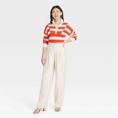 A New Day Women's High Rise Straight Leg Casual Full Trouser Pants - Picture 25 of 39