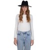 Tahari Women's Packable and Fashionable Diamond Patterned Fabric Panama Hat - Panama Hat for Women - 2 of 4