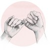 Men's Design By Humans pinky swear // hand study By lauragraves T-Shirt - 2 of 4