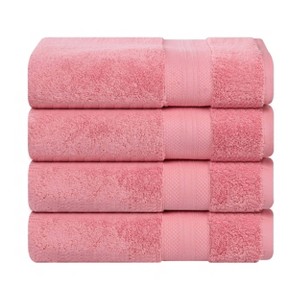 Luxury Cotton Heavyweight Solid Plush Towel Set by Blue Nile Mills - 1 of 4