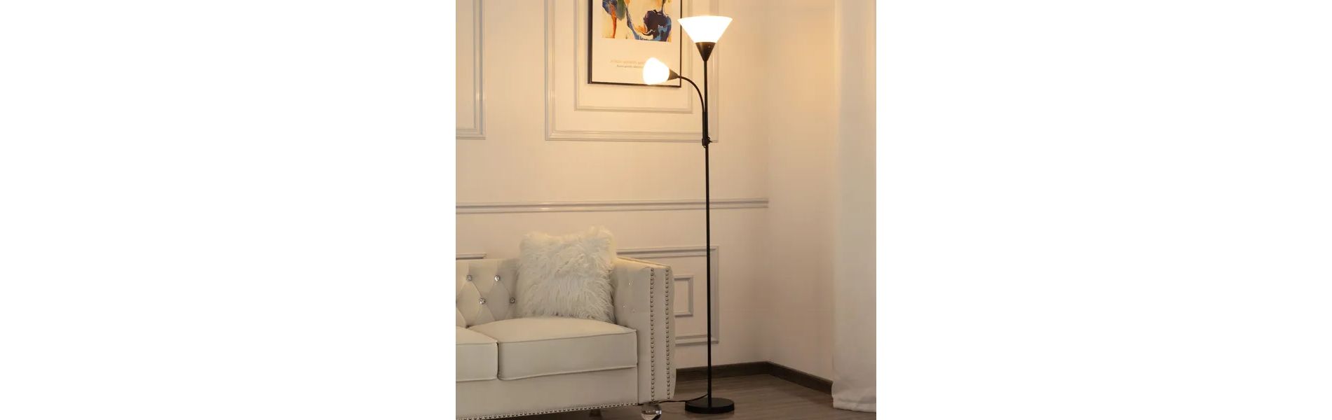 71.3' Tochiere Floor Lamp, Modern Arch Standing lamp, Industrial Tall Lamp for Bedroom Reading