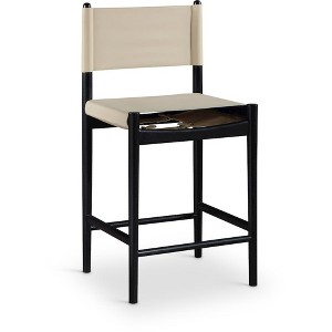 Meridian Furniture,Rawlins Vegan Leather Upholstered Counter Stool - 1 of 4