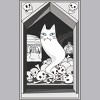Men's Design By Humans Ghost cat the Keeper of the Crypt By runcatrun Tank Top - 2 of 2